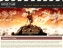 Tablet Screenshot of kapurfilms.com